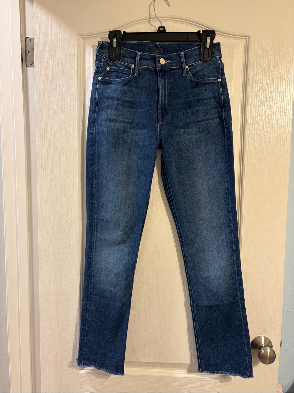 Mother Mid Rise Dazzler Ankle Frey Jeans